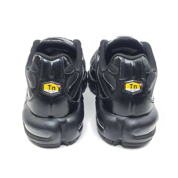 Nike Air Max Plus Tn Mens Sneakers Black Mesh Leather Size 8.5 - Picture 5 of 12